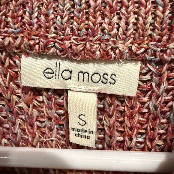 Ella Moss Juniors Small Multicolor Knit Sweater Vest Sleeveless Layering Top - Picture 5 of 5